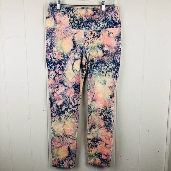 Roxy Womens Kaileo High Waisted Ankle Length Workout Leggings X-Large - Picture 1 of 14